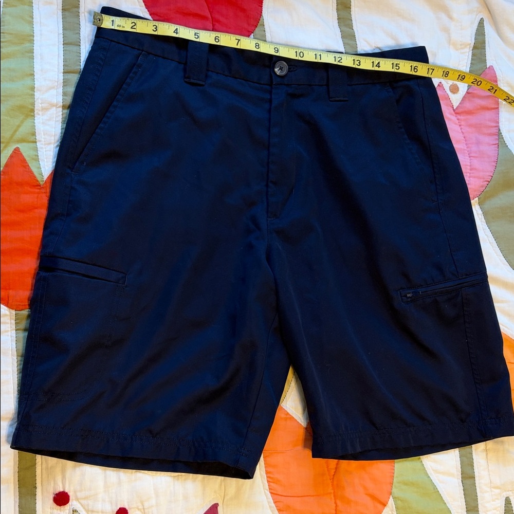 David Taylor Men's Navy Performance Cargo Shorts